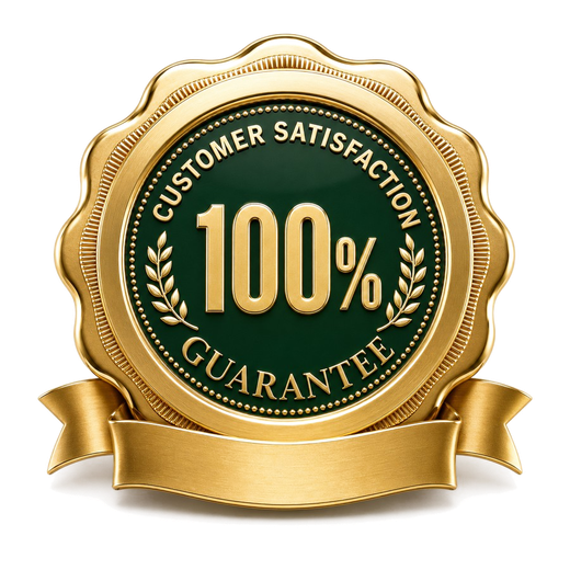 100 percent customer satisfaction guarantee