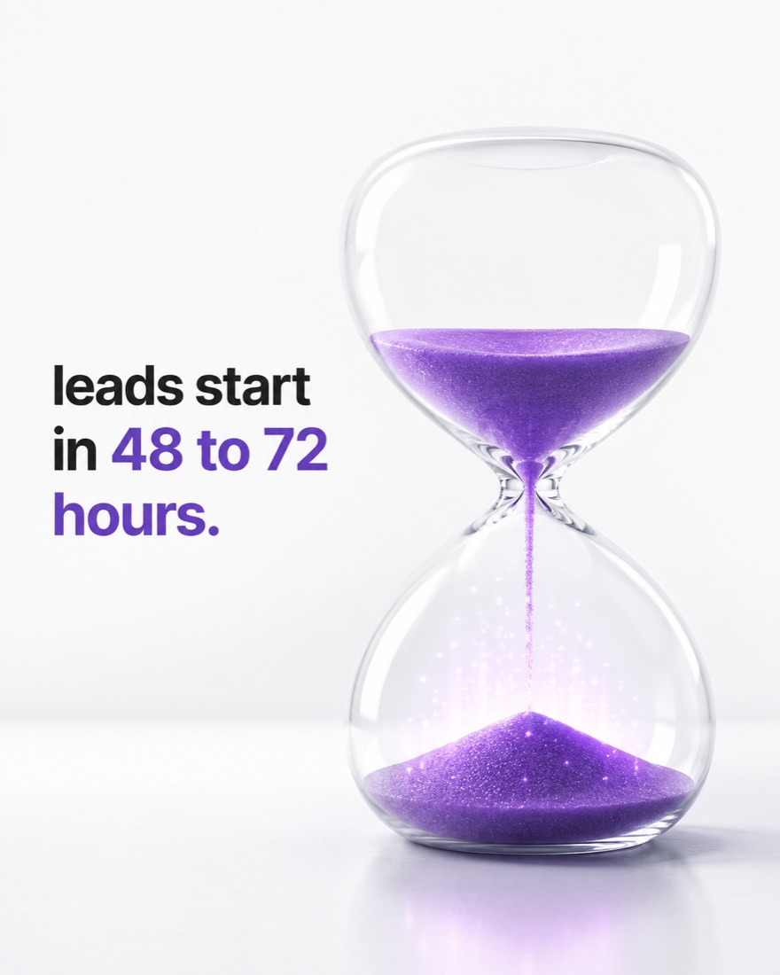Leads start in 48 to 72 hours